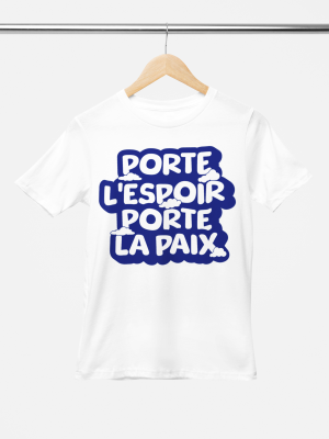 T-shirt chrétien "Porte l'Espoir" | Messager de paix