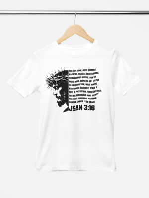 T-shirt chrétien "Jean 3:16" | Témoignage profond